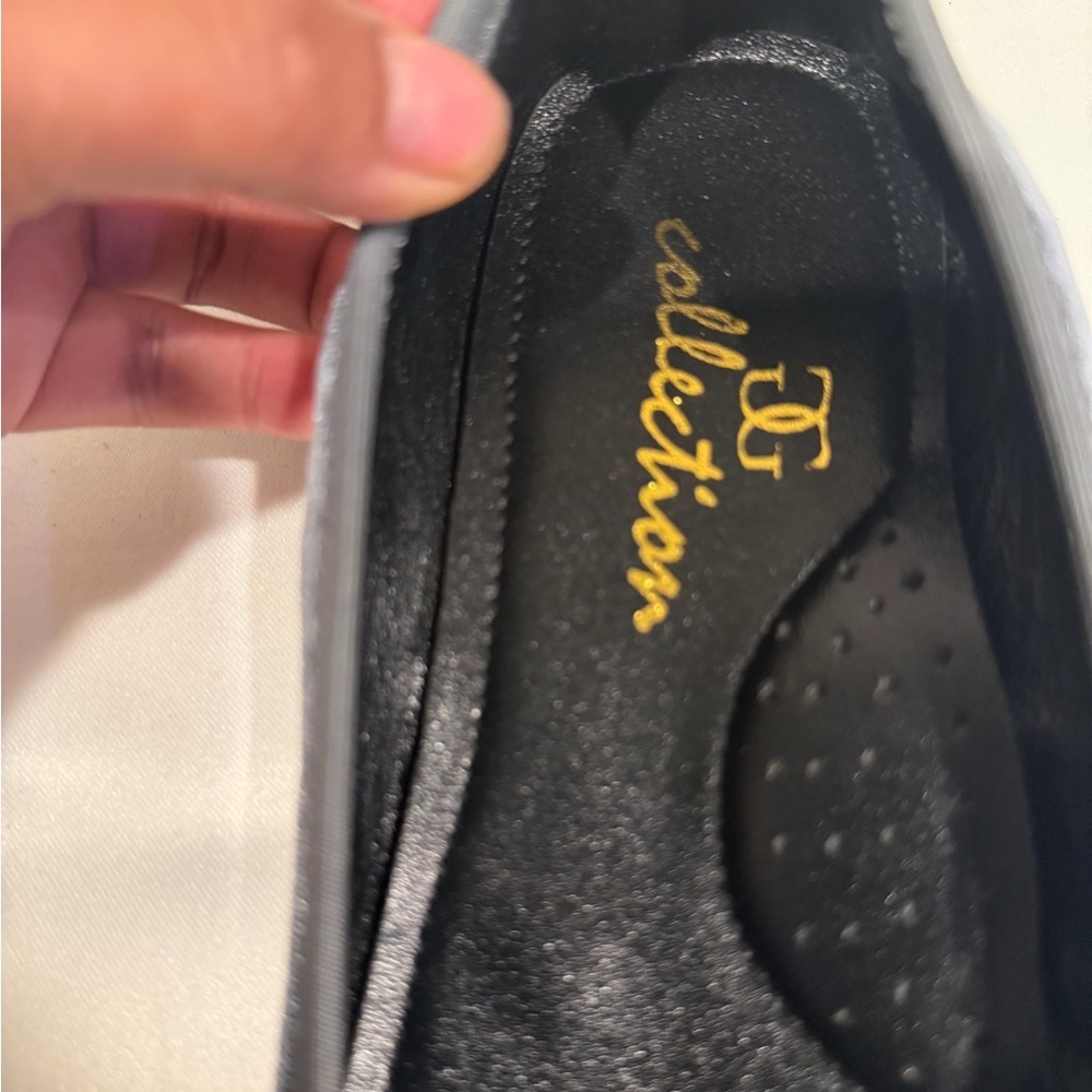 Collection B Black Ballet Flats with Pom Pom - Picture 5 of 6
